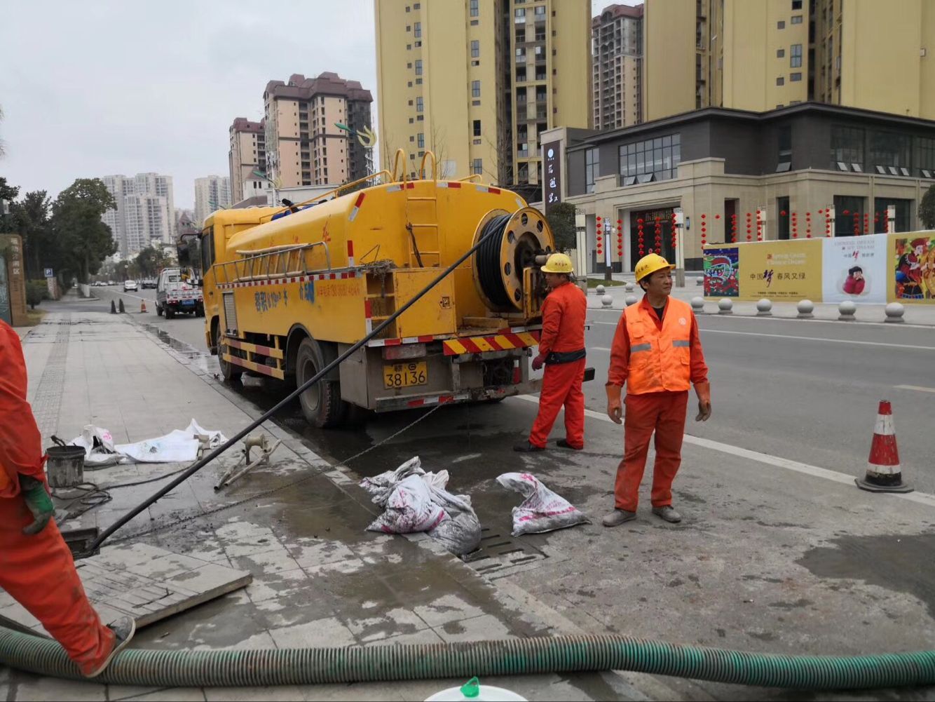 四方台排污管道清淤-管道清洗