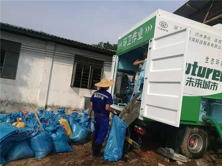 四方台工业污泥压干处理